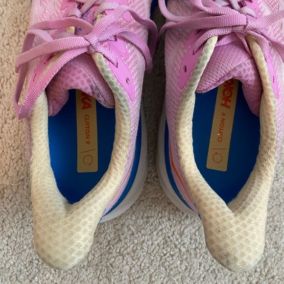 Hoka One One Women's Sneakers Size 8 B Pink Clifton 9 Running Shoes - Picture 9 of 10